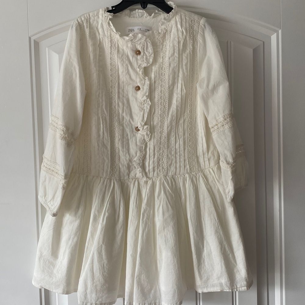 Zara Girl Ivory Dress size 6